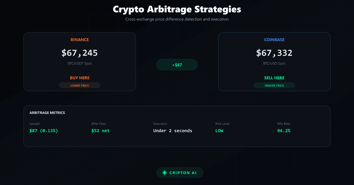 Stratégie d'Arbitrage Crypto : Fonctionnement et Risques